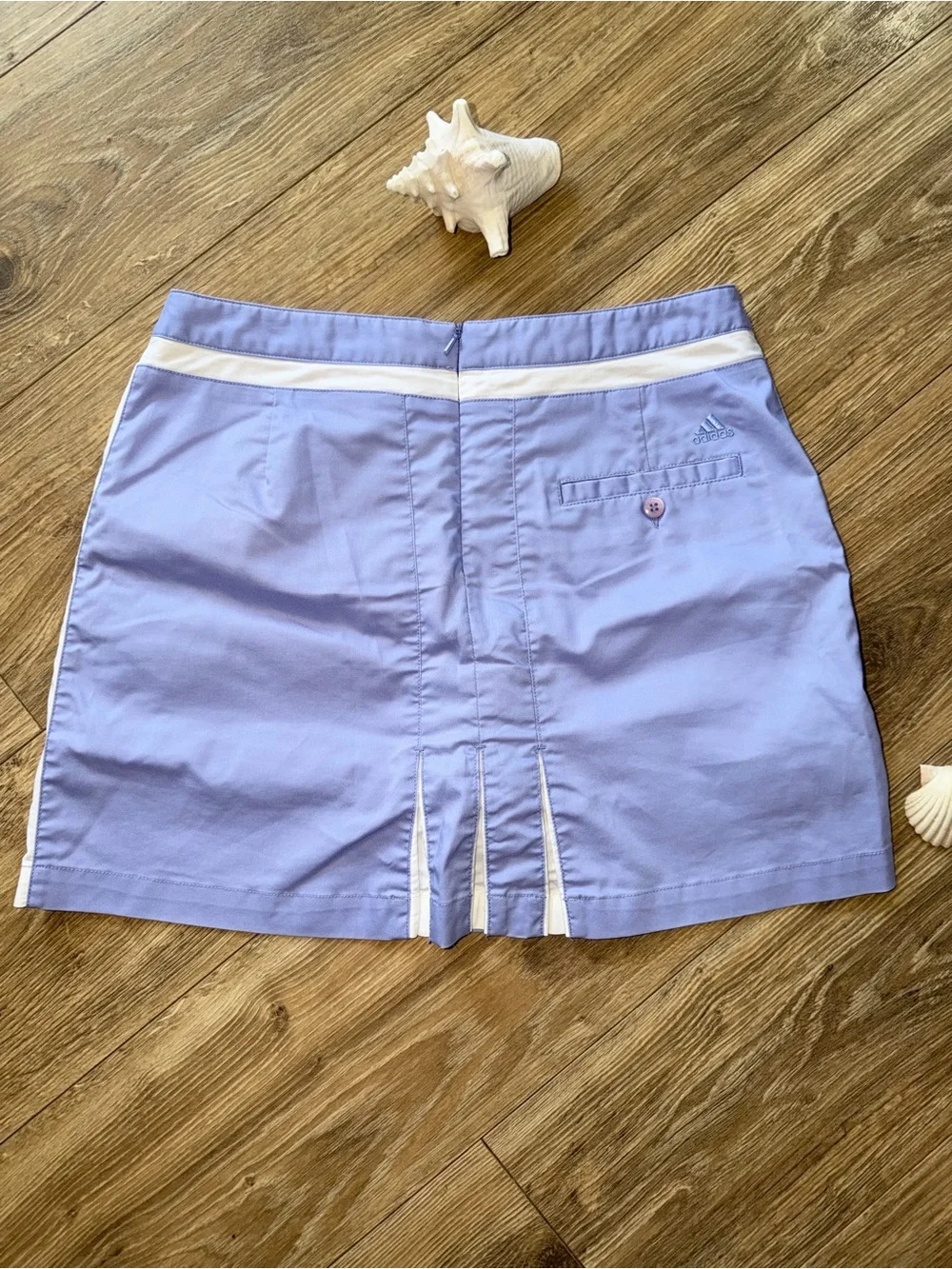 adidas Lavender Mini Golf Skirt with White Trim